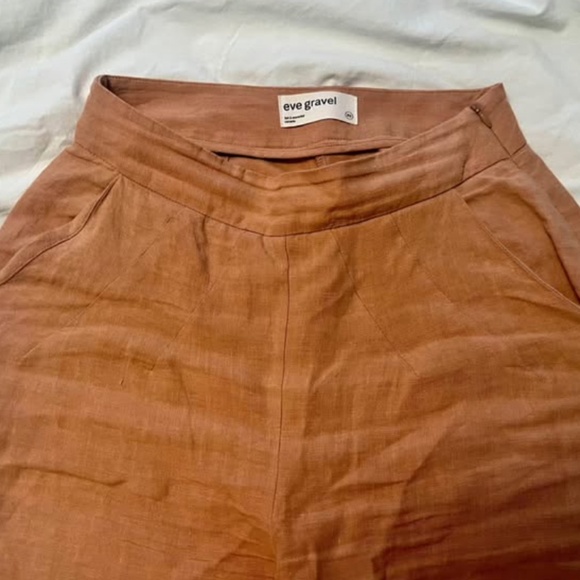 Eve Gravel Linen Pavot Pants - Picture 3 of 4